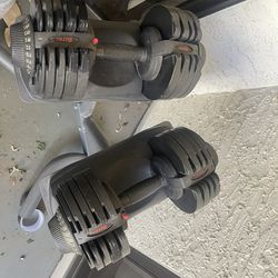 Adjustable Dumbbell Weights Up To 32.5 Each Side 65lbs 