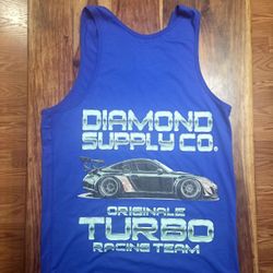 Men's Diamond Supply Co. Blue Tank-Top