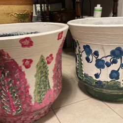 Terracotta plant pots