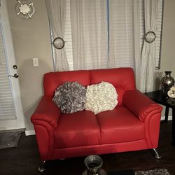 Red Couch Sofa 