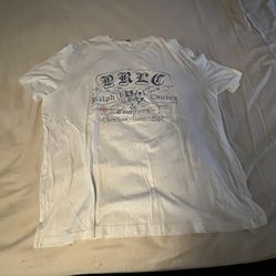 MENS POLO RALPH LAUREN CREAM TEE SIZE XXL