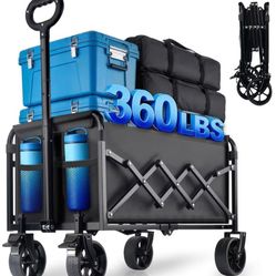 Black Collapsible  foldable wagon cart