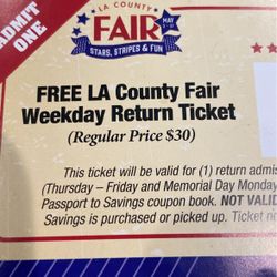 Free LA County Ticket 