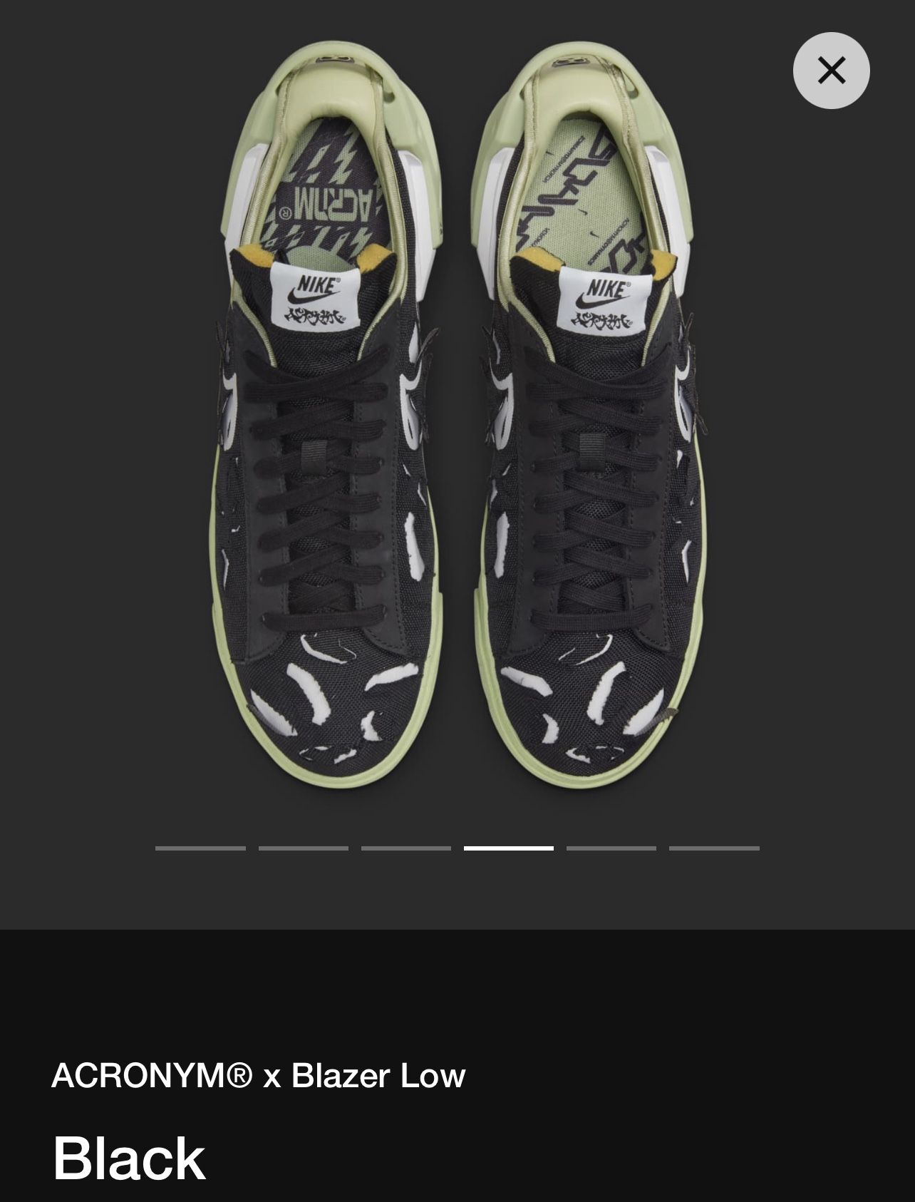 Nike Acronym X Blazer Low Sz 9