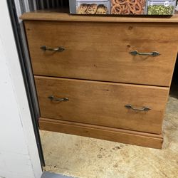 Wood file cabinet