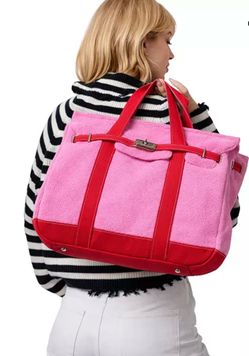 Viral Sunwin "Large" Madaket Terrycloth in Bubblegum/Lobster Red