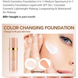 BOTAGUS Color Changing Foundation 4 In 1-Light Spectrum SPF 50