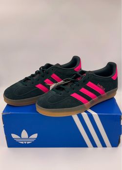 Adidas Gazelle Indoor Sneakers Black Pink Women’s Size 8.5