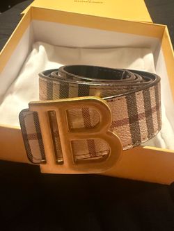 Reversible mens Burberry belt