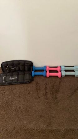 Dumbeells and Padded pro ankle