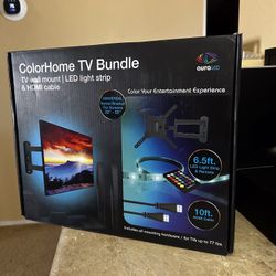 Wall Mount For Tv’s  32”-55”…( includes a 6.5 ftLED Light Strip )