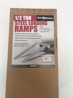 One Steel loading ramp for motorcycle
