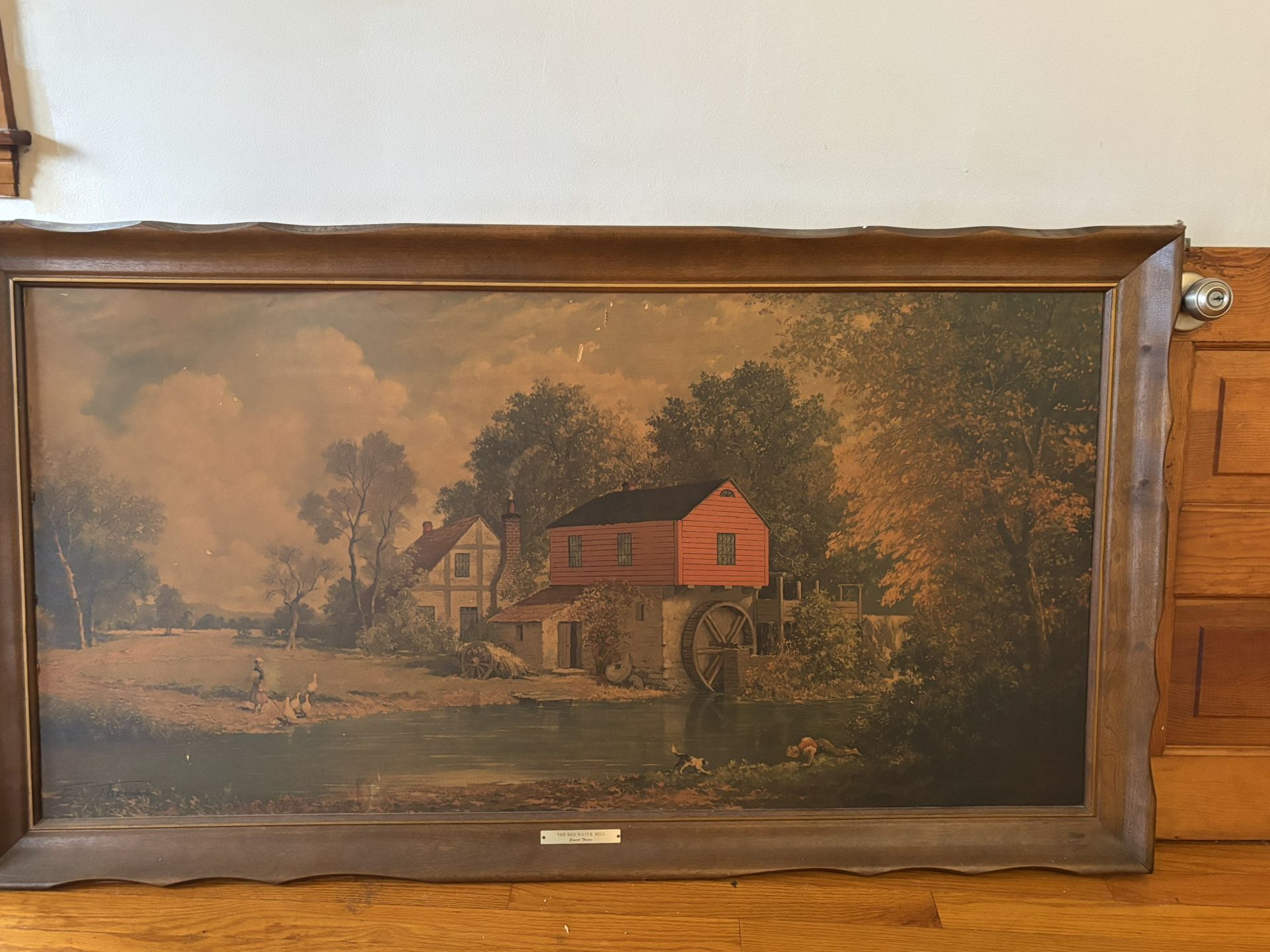 Painting “The red water mill”