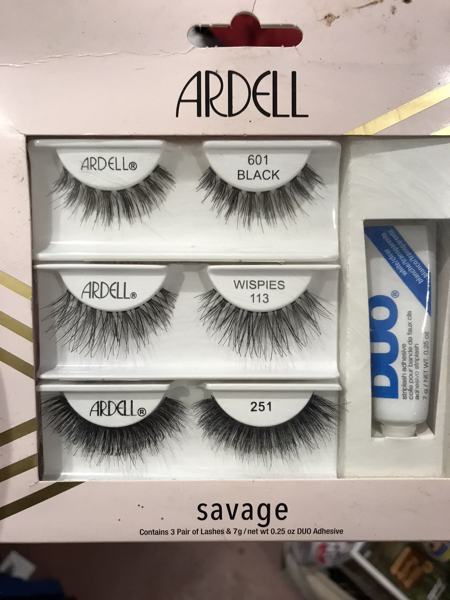 New Ardell Savage Eyelashes Set