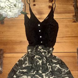 Summer Camo Style Romper