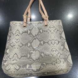 Michael Kors Large Snakeskin Tote Bag 