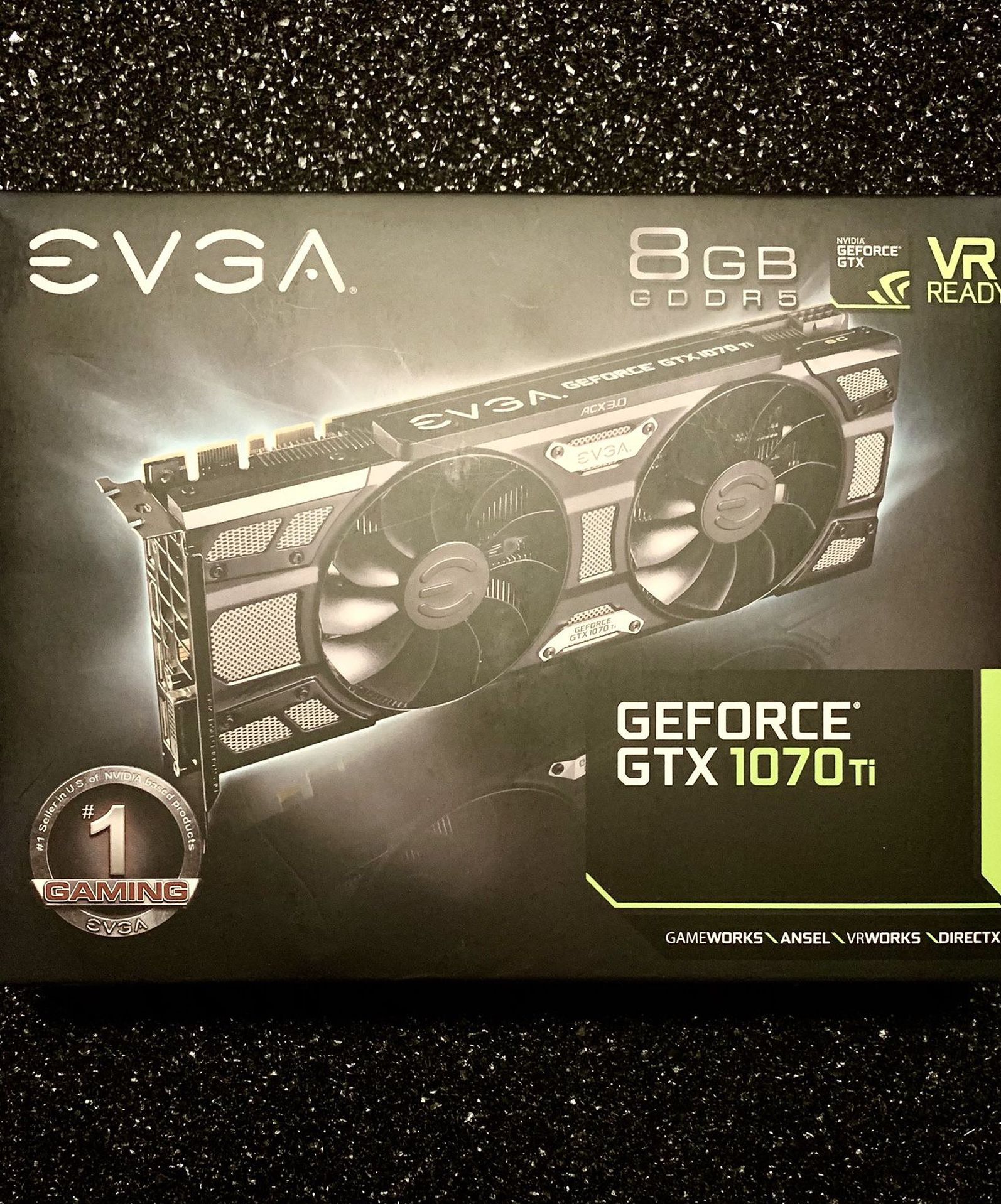 EVGA GeForce GTX 1070TI GAMING ACX 3.0, 8GB GDDR5, LED, DX12 OSD Support (PXOC) Graphics Card 08G-P4-6171-KR