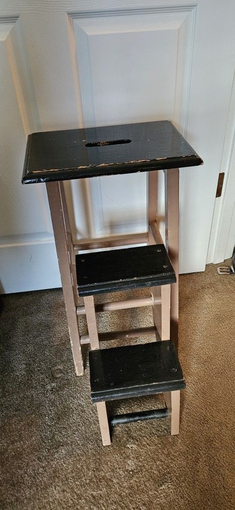 Unique Foldable Wooden Step Tool / Bench