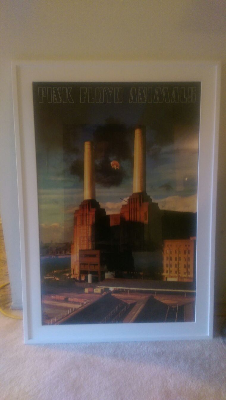 Brand new framed large Pink Floyd poster art