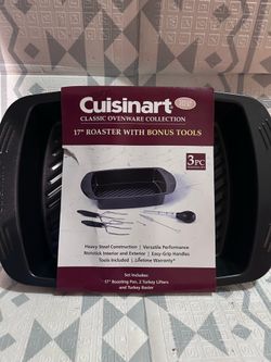 Cuisinart 17" Roaster with bonus tools 3 piece