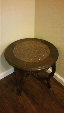 Marble top end table