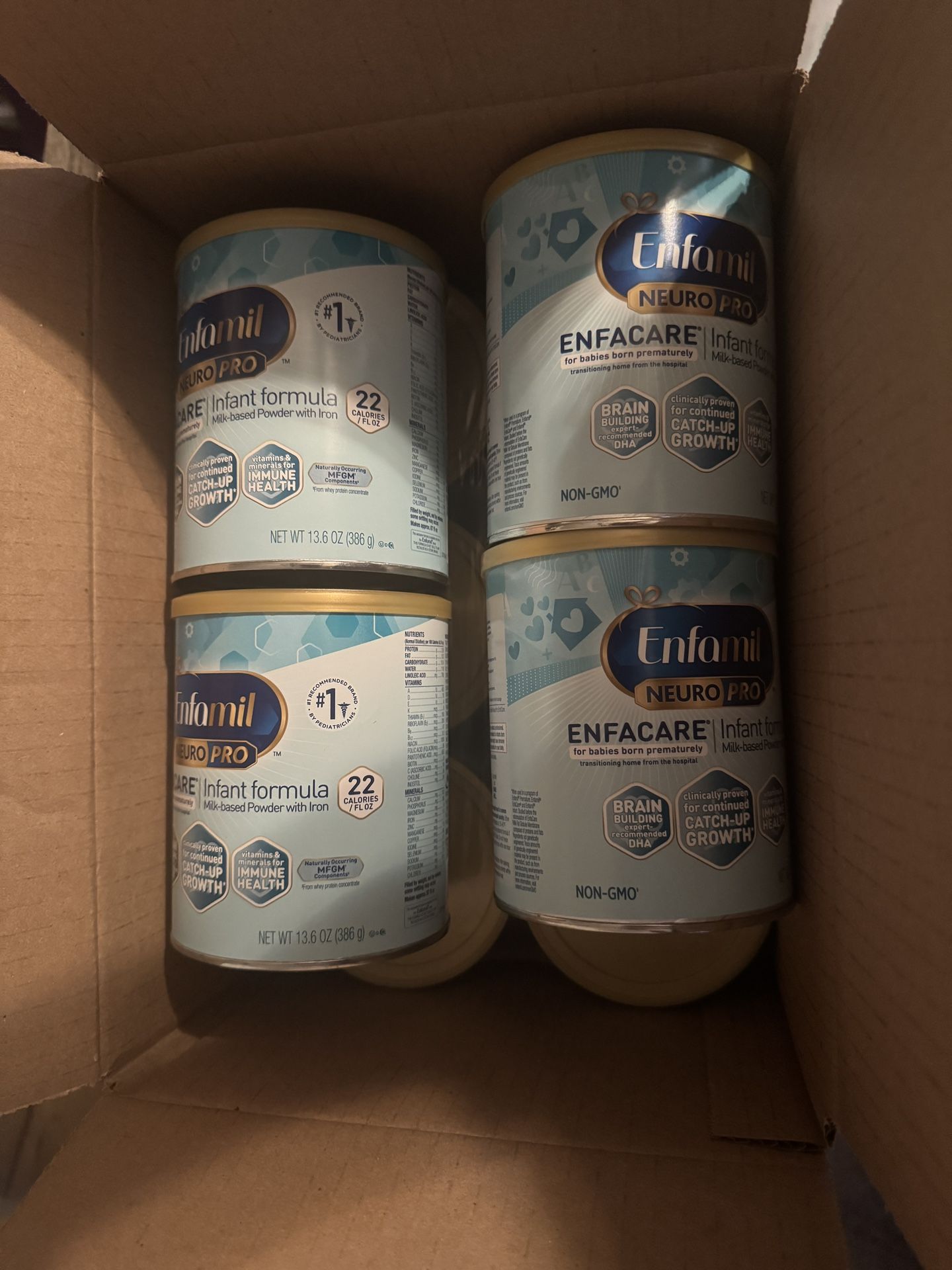 9 Cans ~ Enfamil Enfacare 22 Cal Formula 