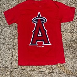 Kids Angels Baseball MLB Tee Shirt Size Small 