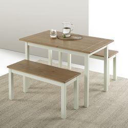 Farmhouse Dining Table & Benches