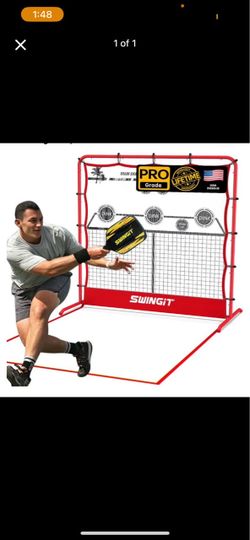 Pickleball Training Bundle: SwingIt Practice Net & Rebounder Set + 2 Paddles (Beatnik Hyper Beat One & Tenvina Hercules)