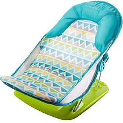 Summer Deluxe Baby Bather (Triangle Stripes) – Bath Support for Use in the Sink or Bathtub