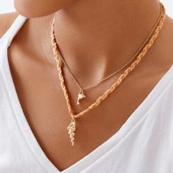 Dylan Shell Charm Layering Necklace🐚