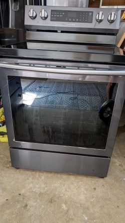 Samsung Stainless Steel Fridge and Electric Range