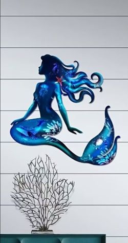 Acrylic Mermaid Wall Decor