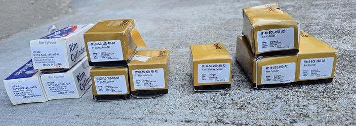 GMS Rim & Mortise Cylinders Mixed Lot