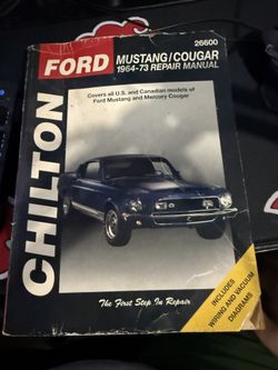 1964-73 Ford Mustang Repair Manual Book