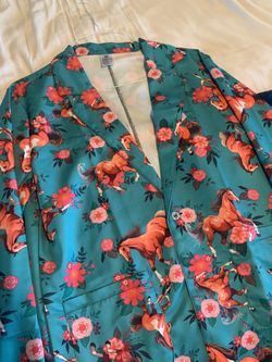 Horse Long Sleeve Party Shirt for Men - Size Medium - Hawaiian Shirt Vibes 🐎