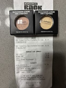 MAC Dazzleshadow Extreme eye shadows 