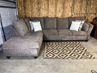 🚚FREE DELIVERY- Taupe L-Shaped Sectional Sofa