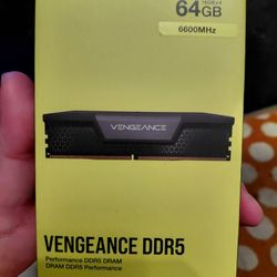 CORSAIR VENGEANCE DDR5 RAM 64 GB (4X16) 6600MHz CL32