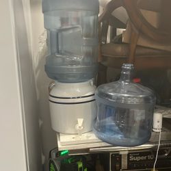 water dispenser with four bottles 