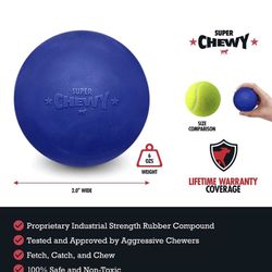 SuperChewy Tough Dog Ball Toy|Lifetime