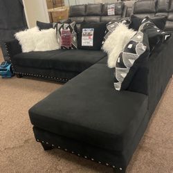 Implosion Black Sectional 