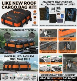 MeeFar 20 Cu. Ft. Waterproof Car Rooftop Cargo Carrier Bag (Used ONCE)
