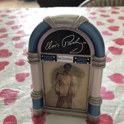 Elvis Presley Blue Christma Jukebox Hologram Ornament