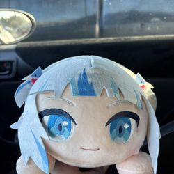 Gawr Gura Laying Down Plush Round1