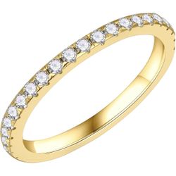 SMILEST 1.8MM Moissanite Full Eternity Wedding Band for Women (7.5)