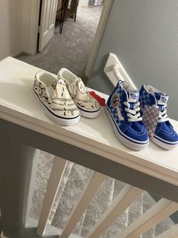 Blue Baby Vans Size 5