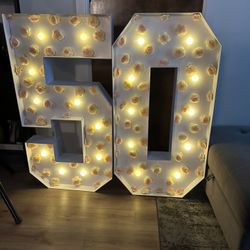 Large Light Up Numbers 