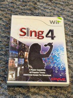 Sing 4 The Hits Edition Nintendo Wii Karaoke Singing With Manual