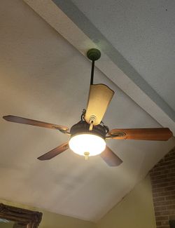 Ornate bronze 52” Ceiling Fan